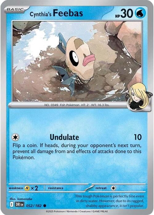 Destined Rivals Cynthia's Feebas #52/182